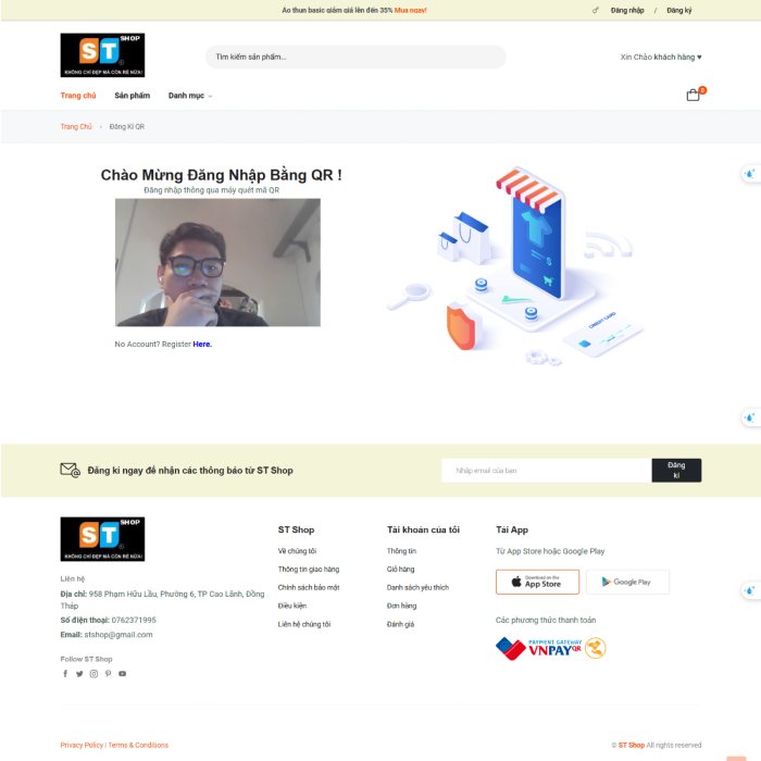 Full Source code PHP Thuần tính năng nổi bật login bằng QR Code