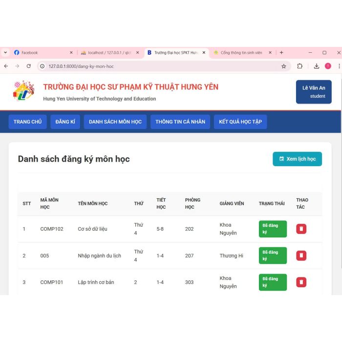 Source Code Quản Lý Sinh Viên Laravel 11 Full Báo Cáo + Database