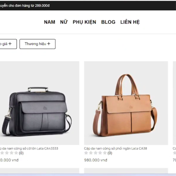 Website bán balo php thuần + DB mới nhất 2025