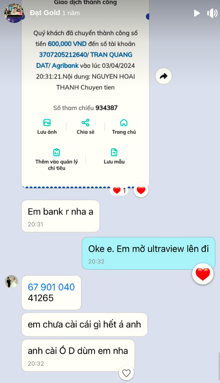 Bằng chứng giao dịch 2