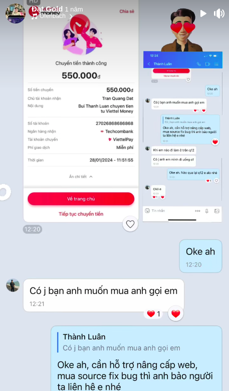 Bằng chứng giao dịch 5