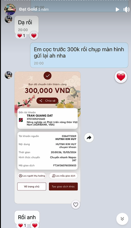 Bằng chứng giao dịch 6